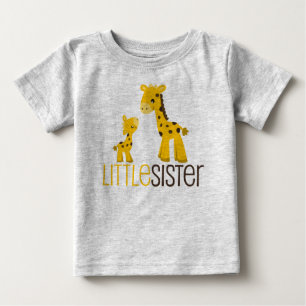 De Bebé Giraffe Pequeña Hermana Camiseta Infantil