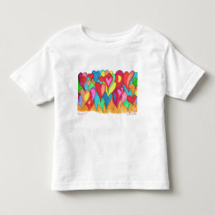 De Bebé Globos del corazón en la camiseta 4T
