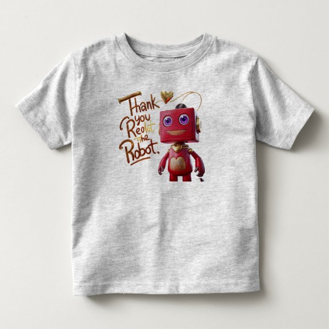 De Bebé Gracias Redbot el robot - camiseta (Anverso)