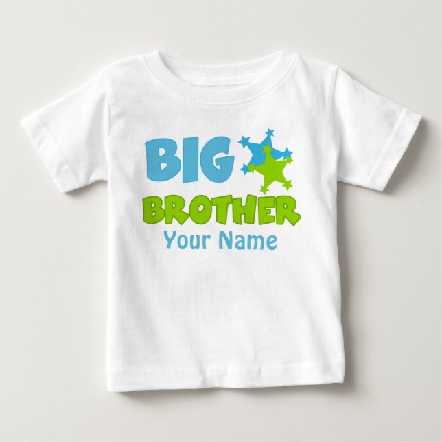 De Bebé Gran Hermano Estrella Personalizada Camiseta (Anverso)