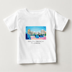 De Bebé Guay SOUTH BEACH, MIAMI, camiseta FLORIDA