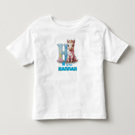 De Bebé H es para Hannah – Camiseta personalizada para niñ
