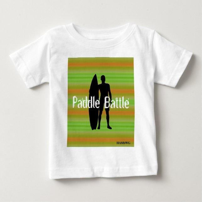 De Bebé HAMbWG - Camiseta - Surfista gradientes oliva (Anverso)