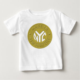 De Bebé HECHO EN NYC embroma la camiseta