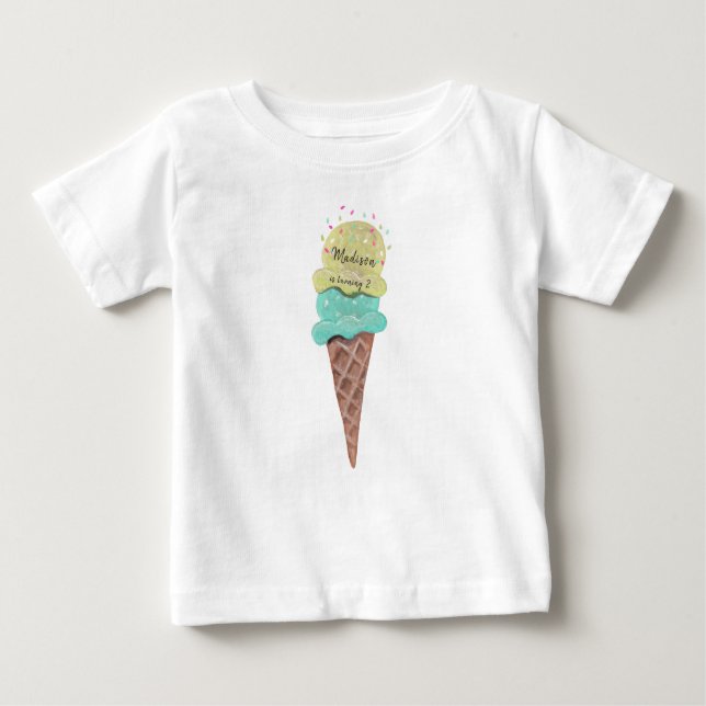 De Bebé Helado | Niña y niño | Camiseta (Anverso)
