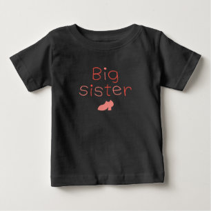 De Bebé "Hermana grande" con la camiseta del zapato (el
