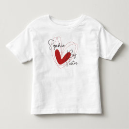 De Bebé Hermosos hermanos Camiseta para niños con nombre d