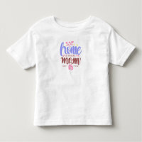 Hogar es donde está mamá camiseta para niños peque