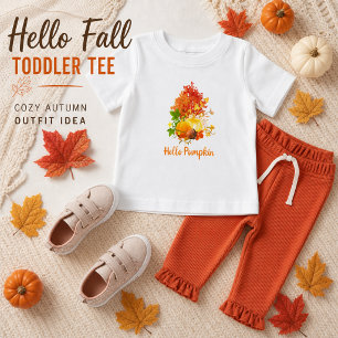 De Bebé Hola Calabaza Adorable Camiseta Infantil Temporada