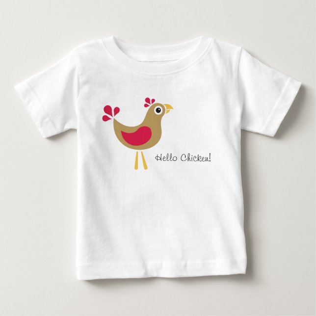 De Bebé ¡Hola Pollo! Camiseta infantil (Anverso)