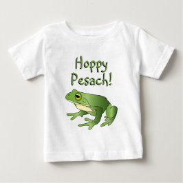 De Bebé ¡Hoppy Pesach! - Rana simple - Camiseta para bebés