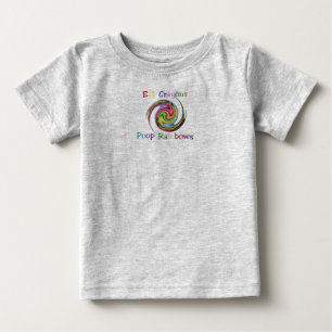 De Bebé Humorístico diseño arcoiris en camiseta infantil