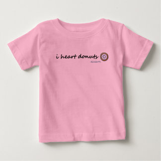 De Bebé iheartdonuts.com Camiseta para niñas bebés