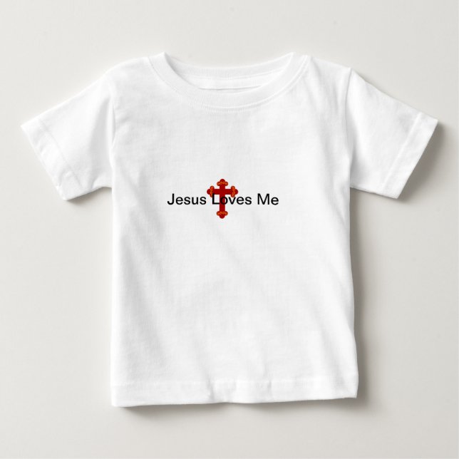 De Bebé Jesús me ama camiseta infantil (Anverso)