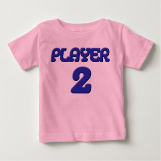 De Bebé Jugador 2 Camiseta para bebés sin brillo