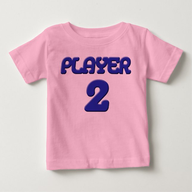 De Bebé Jugador 2 Camiseta para bebés sin brillo (Anverso)