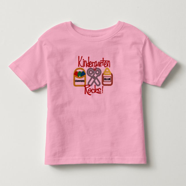 De Bebé Kindergarten roza camiseta (Anverso)