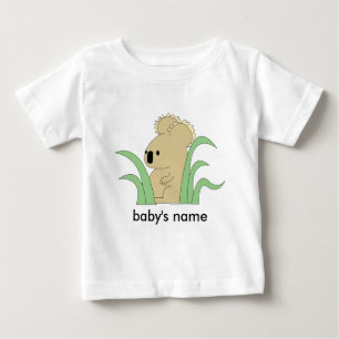 De Bebé koala infantil en camiseta del eucalipto