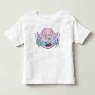 De Bebé KRW Bonito Pequeña sirena, pequeña camiseta