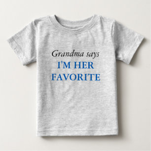 De Bebé La abuela dice - la camiseta preferida