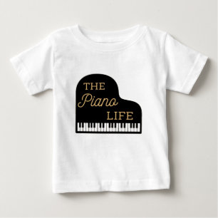 De Bebé La camiseta del gran piano