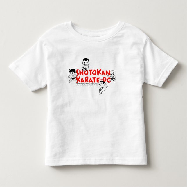 DE BEBÉ LA CAMISETA DEL NIÑO DEL EQUIPO SHOTOKAN (Anverso)
