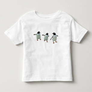 De Bebé La camiseta del niño del pingüino del baile