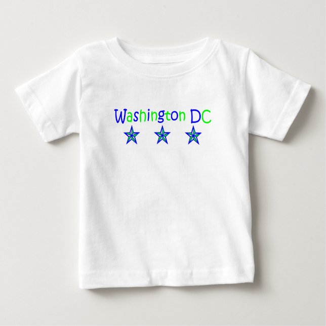 De Bebé La camiseta del niño del Washington DC (Anverso)