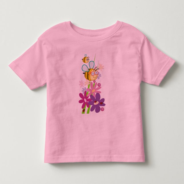 De Bebé La camiseta linda con manosea abejas (Anverso)