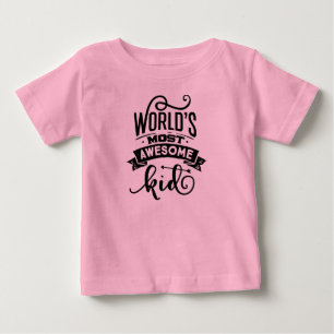 De Bebé La camiseta rosa más asombrosa del mundo