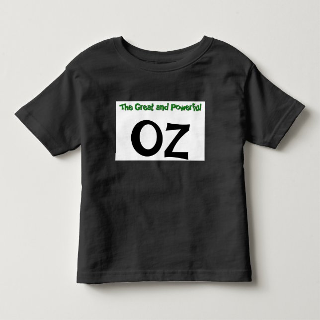 De Bebé La gran y poderosa camiseta Oz (Anverso)