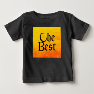 De Bebé La mejor camiseta negra vívida para bebés