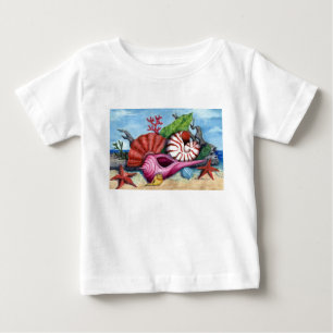 De Bebé La playa descasca la camiseta - modificada para