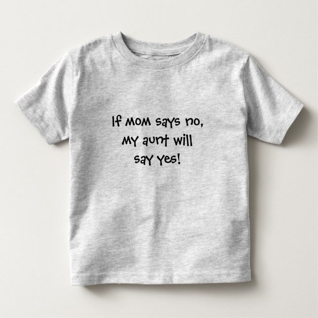 De Bebé La tía dice sí la camiseta del niño (Anverso)
