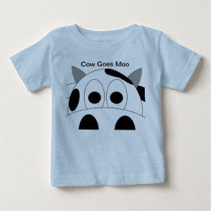 De Bebé La vaca va camiseta del niño del MOO