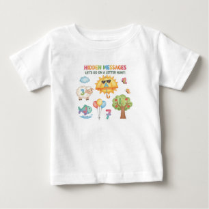 De Bebé Letra alfabeta caza pequeño camiseta - ajedrez ocu