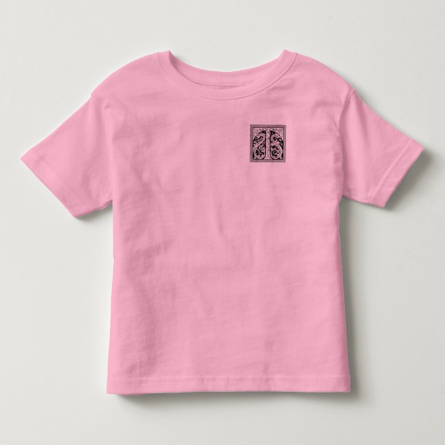 De Bebé Letra T con camiseta Dragons (Anverso)