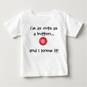 De Bebé Lindo como camiseta del botón