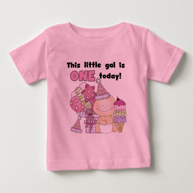 De Bebé Little Gal es una camiseta y regalos (Anverso)