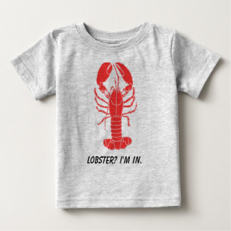De Bebé ¡¡¡LOBSTER!!! camiseta para niños
