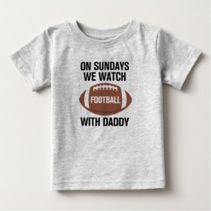 De Bebé Los domingos vemos fútbol con papi camiseta