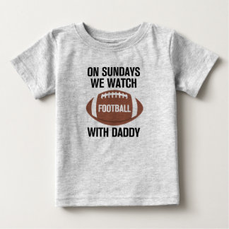 De Bebé Los domingos vemos fútbol con papi camiseta