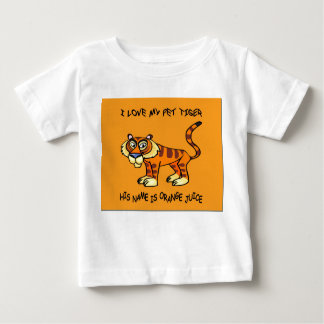 DE BEBÉ LOS NIÑOS DEL TIGRE DEL MASCOTA MULTAN LA CAMISETA