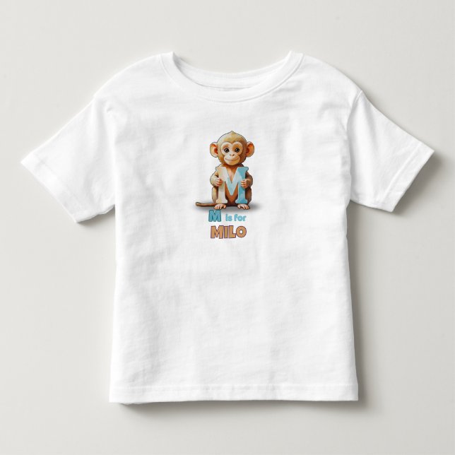 De Bebé M es para Milo - Camiseta personalizada para niños (Anverso)