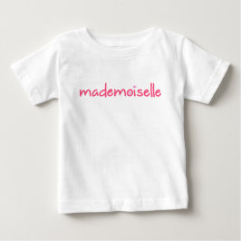 De Bebé Mademoiselle/Cita francesa Camiseta para bebés