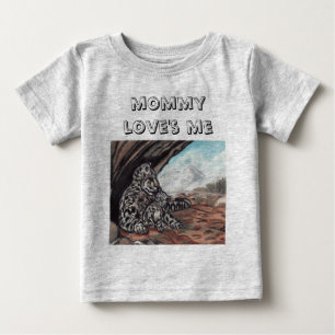 De Bebé MAMÁ ME AMA camiseta infantil