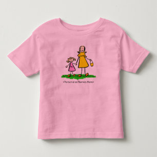 De Bebé Mamá y yo - Madre y hija rubia camiseta