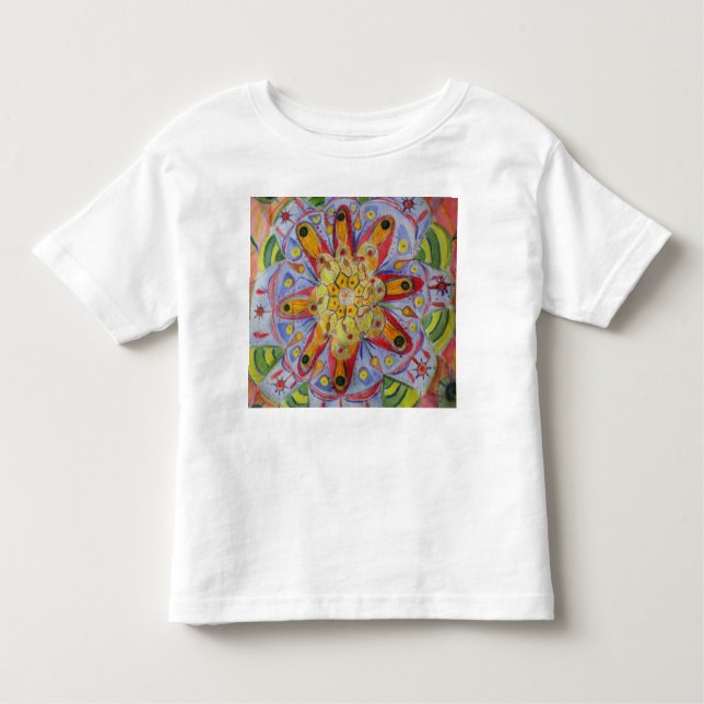 De Bebé Mandala Flor Dibujando a un niño pequeño camiseta  (Anverso)
