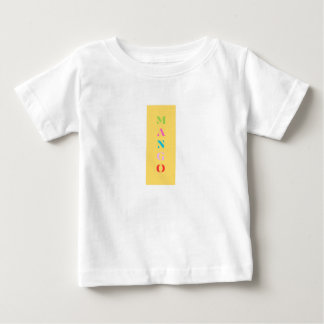 De Bebé "Mango" Gráfica divertida camiseta - Amarillo auda