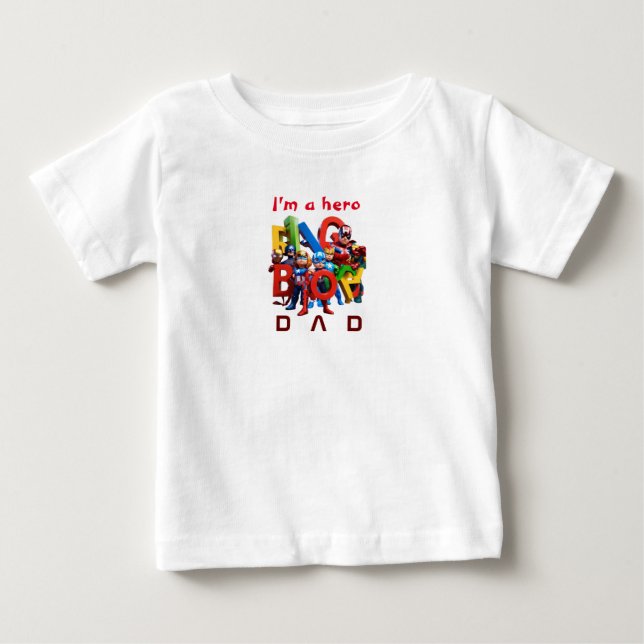 De Bebé Marvel Kids "Bingo" Héroes Camiseta (Anverso)
